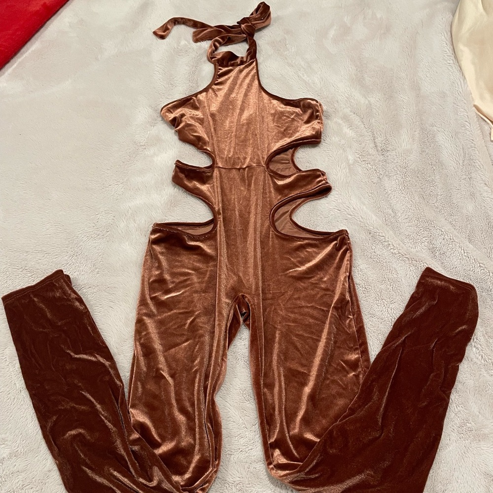 Velour jumpsuit